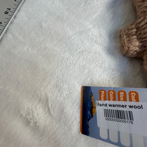 Kathmandu Inc. Hand Warmer Wool Fingerless Mittens Floral Himalayan Artisan New - Picture 5 of 5